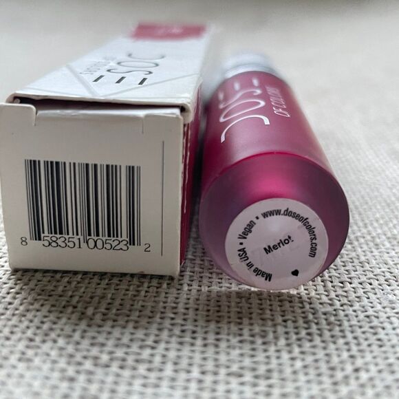 DOSE OF COLORS Liquid Matte Lipstick color Merlot NEW in box - Picture 5 of 9
